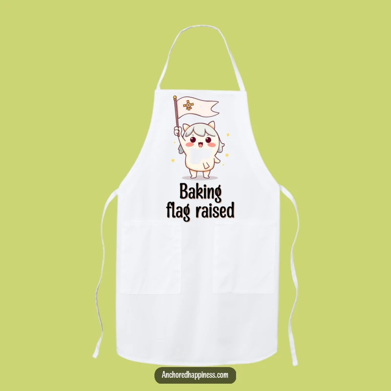 Funny Signal Flag Chef Apron - Enthusiastic Cute Character Kitchen Gift