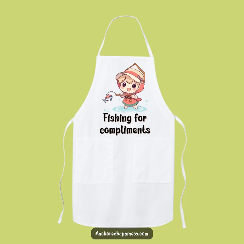 Funny Big Net Fisher Apron - Cook Up Laughs, Catch 'em All!