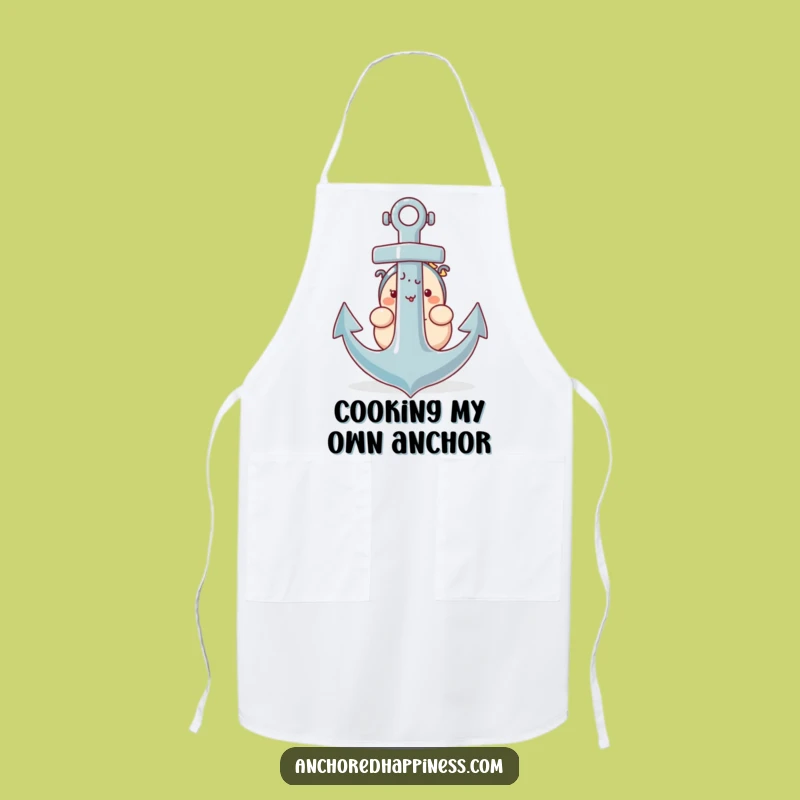 Funny Anchor Apron - Plump Character Kitchen Shy Wear