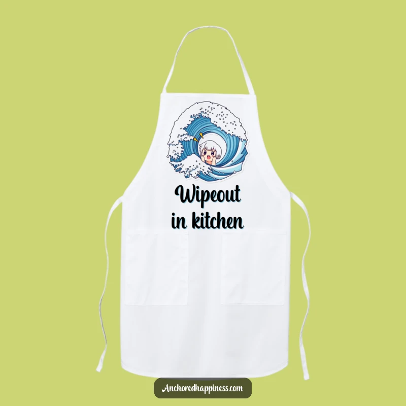 Funny Beach Cook Apron - Cute Character Wave Surprise Gift