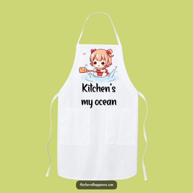 Funny Water Chef Apron - Make a Splash in the Kitchen Funny Gift