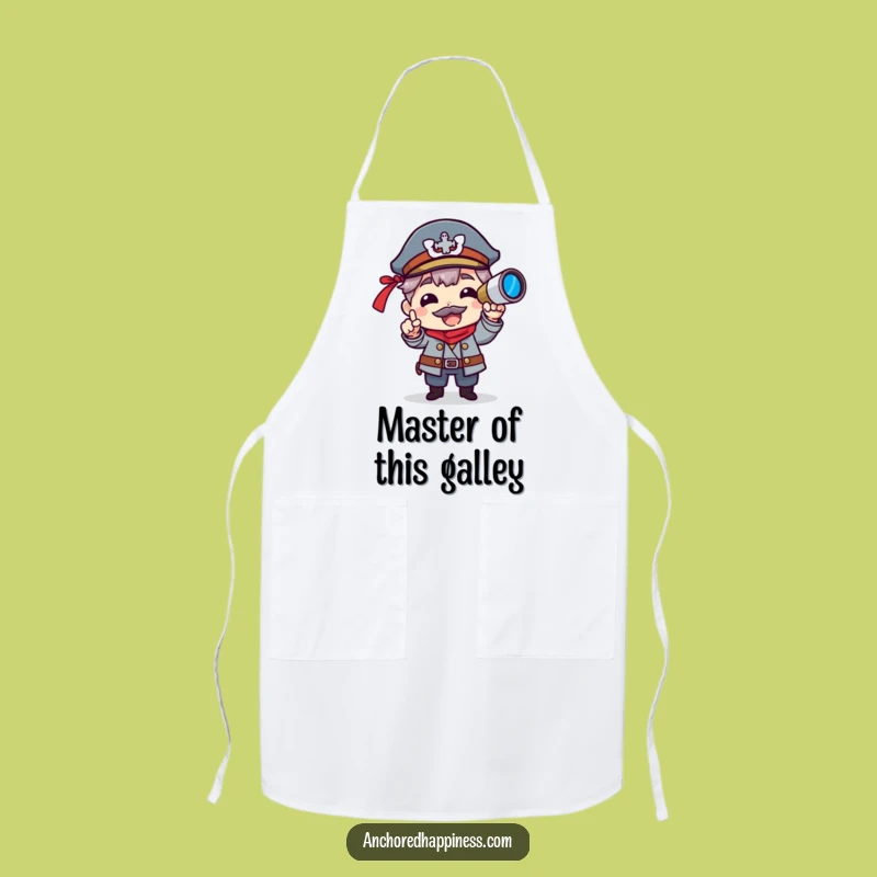 Funny Captain Spyglass Apron - Hilarious Kitchen Gear for the Master Chef