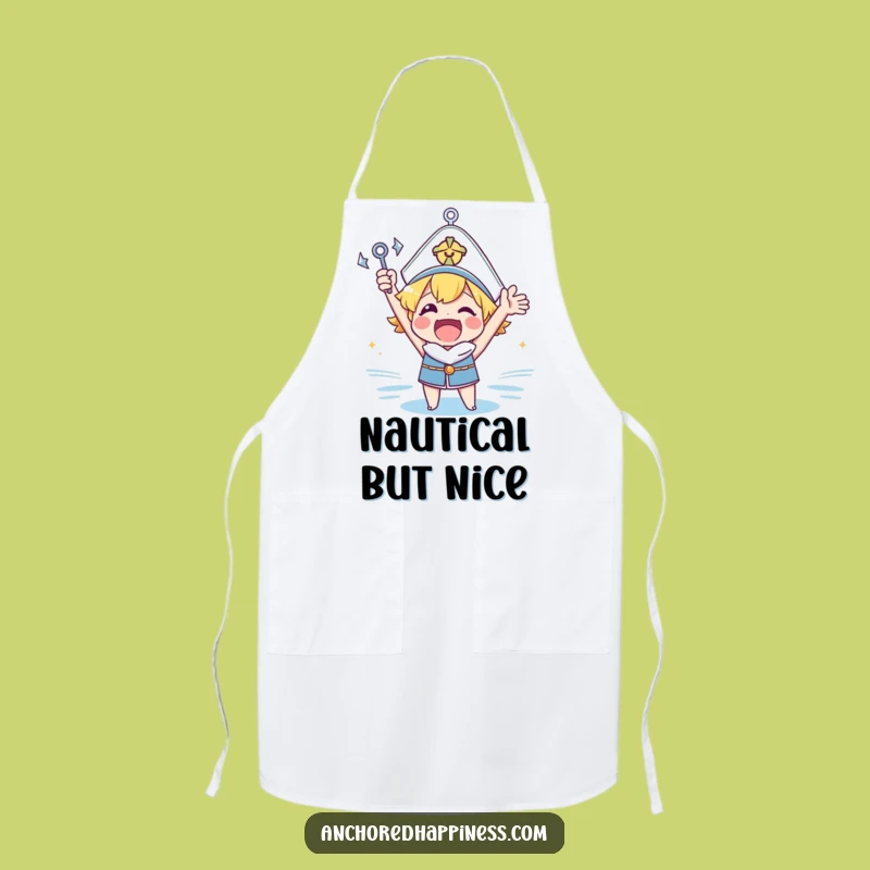 Funny Anchor Cheer Apron - Cook Up Fun in the Kitchen!