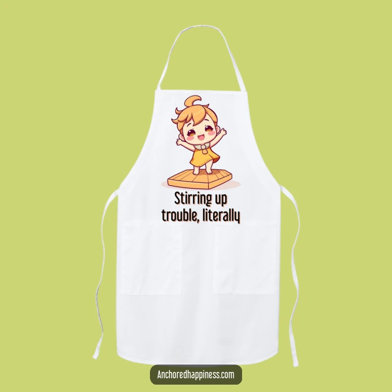 Funny Tilted Deck Dancer Apron - Cook Up Laughs in Style