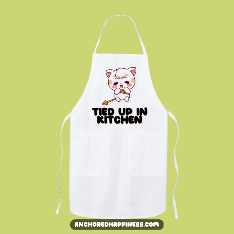 Funny Kawaii Rope Tangle Apron - Hilarious Kitchen Helper Gift