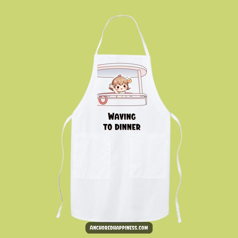 Funny Enthusiastic Sailor Apron: Welcoming Kitchen Figure Wear, Practical Funny Gift