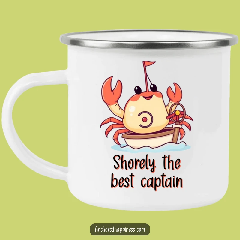 Funny Crab Camping Mug - Tiny Yacht Captain, Rugged Nautical Humor
