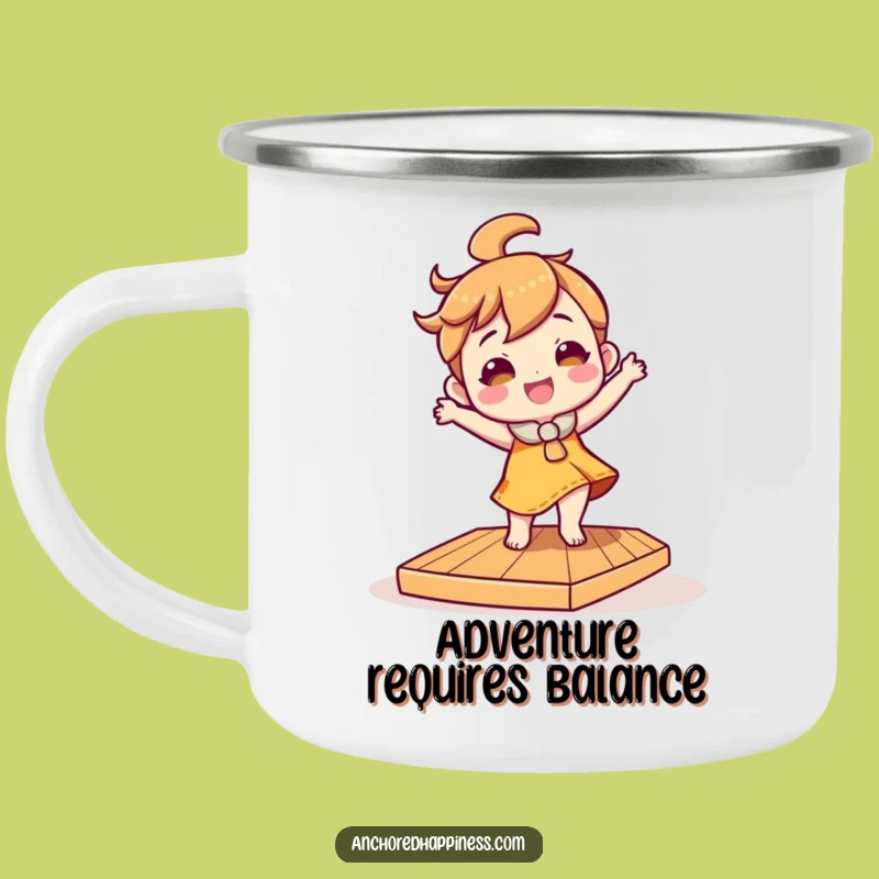 Funny Tilted Deck Dancer Camping Mug - Adventure & Laughter Guaranteed