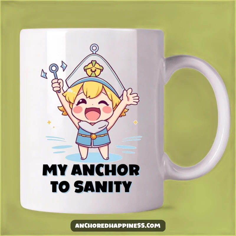 Funny Anchor Cheer Mug - Unique Nautical Gift for Sailors and Beach Lovers