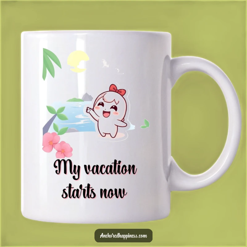 Funny Cute Character Island Pointer Mug - Perfect Funny Gift for Dreamers