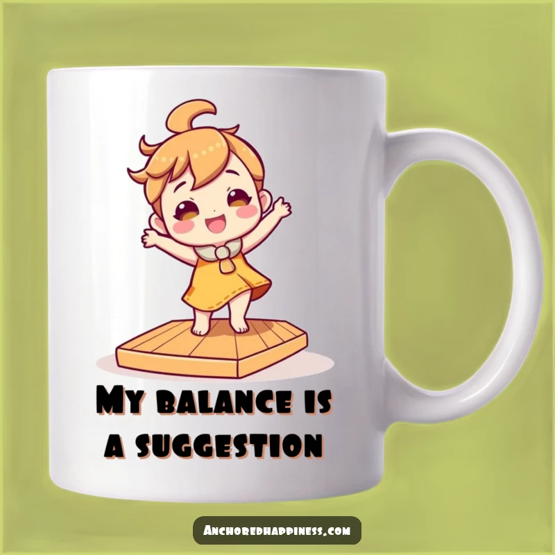 Funny Tilted Deck Dancer Mug - Hilarious Character Gift for a Silly Friend