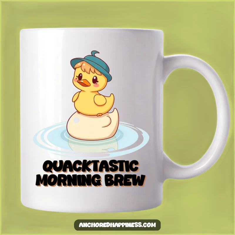 Funny Rubber Ducky Balance Mug - A Whimsical Character's Hilarious Adventure Gift!