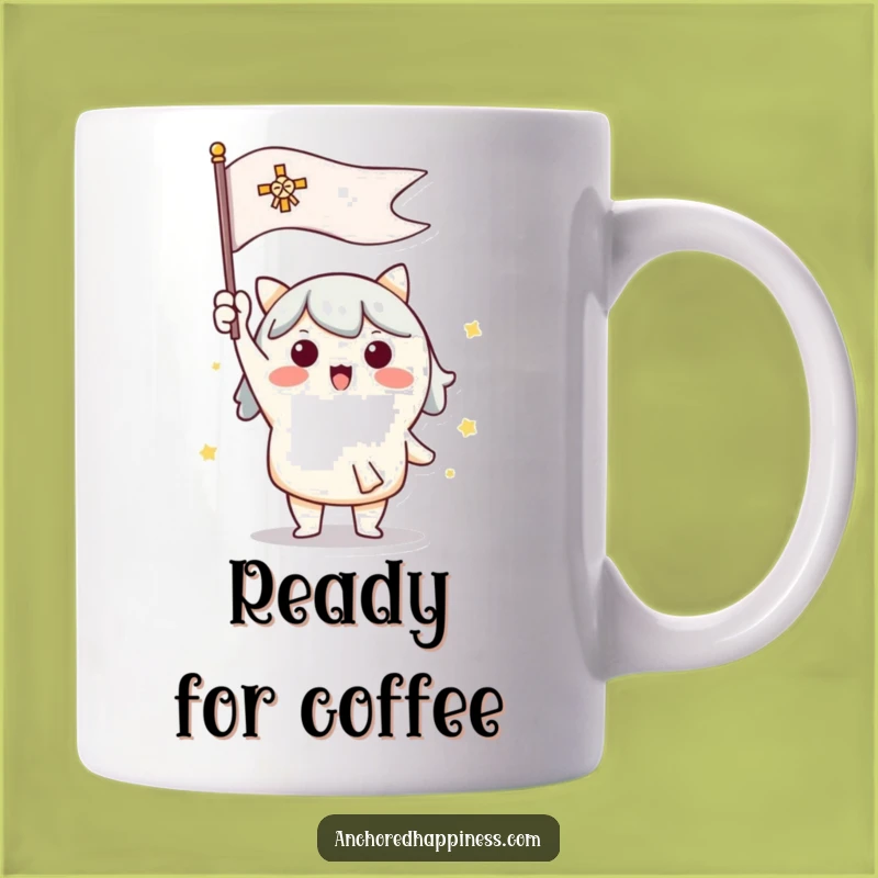 Funny Signal Flag Fun Mug - Enthusiastic Cute Character Gift