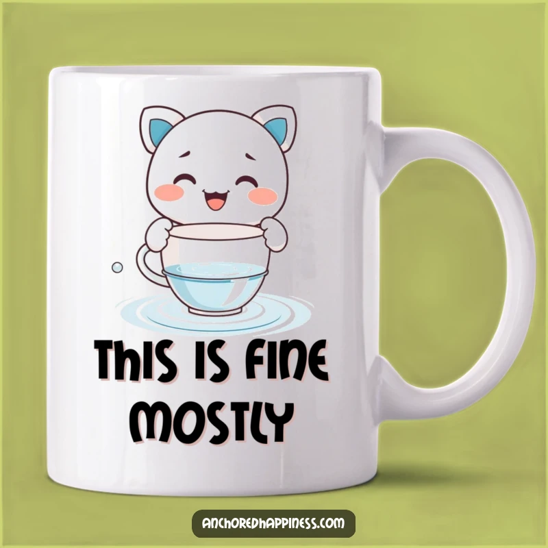 Funny Teacup Bailer Mug - Hilarious Water Evacuation Character Gift