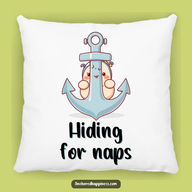 Funny Anchor Pillow - Plump Character Cozy Shy Cushion