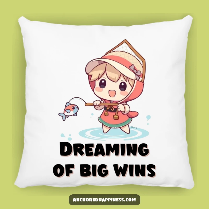 Funny Big Net Fisher Pillow - Comfy Hilarious Fishing Accent