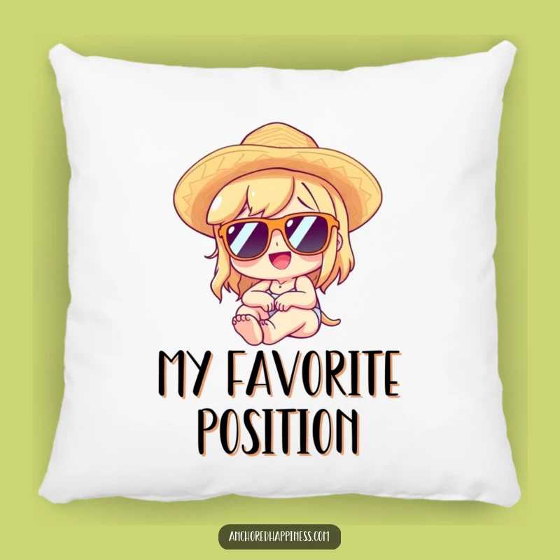 Funny Lounging Character Pillow - Comfy Hilarious Relaxation Accent