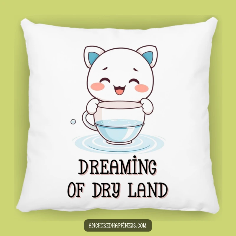 Funny Teacup Bailer Pillow - Cozy Character Water Evacuation Cushion Gift