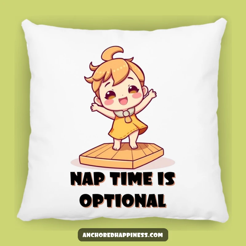 Funny Tilted Deck Dancer Pillow - Comfy & Hilarious Character Accent