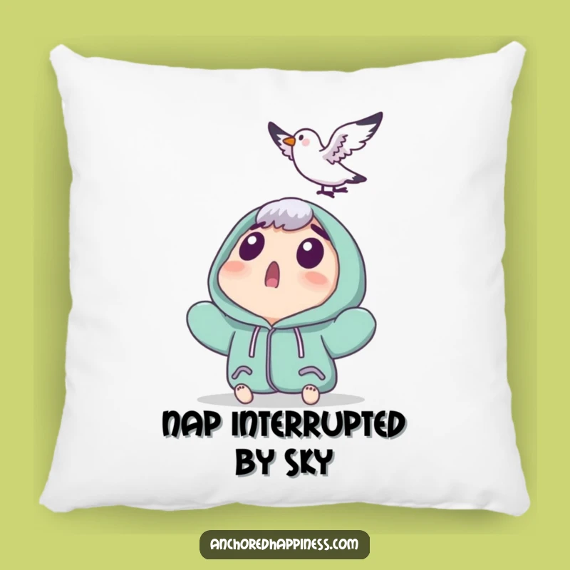 Funny Seagull Surprise Pillow - Cuddle Up with This Hilarious Character Comfort!