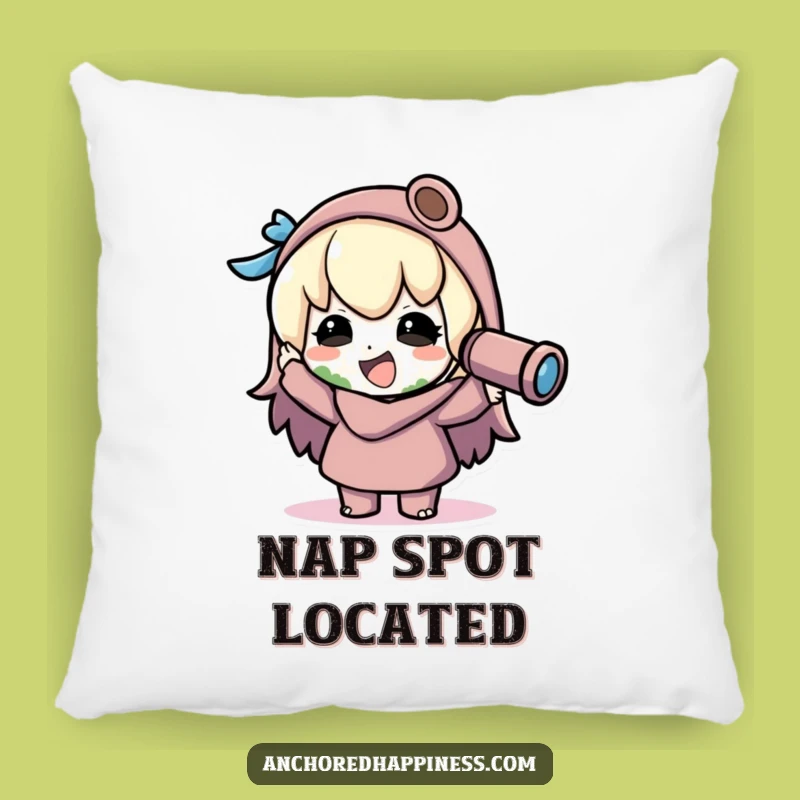 Funny Kawaii Explorer Pillow - Comfy & Hilarious Gift for Cozy Adventures!