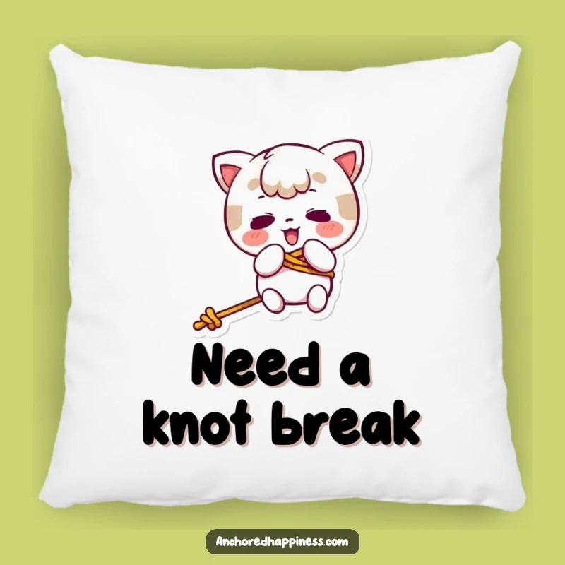 Funny Kawaii Rope Tangle Pillow - Comfy & Hilarious Accent Piece Gift