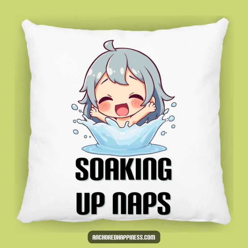 Funny Splashing Fun Pillow - Cozy Comfort with Watery Smiles