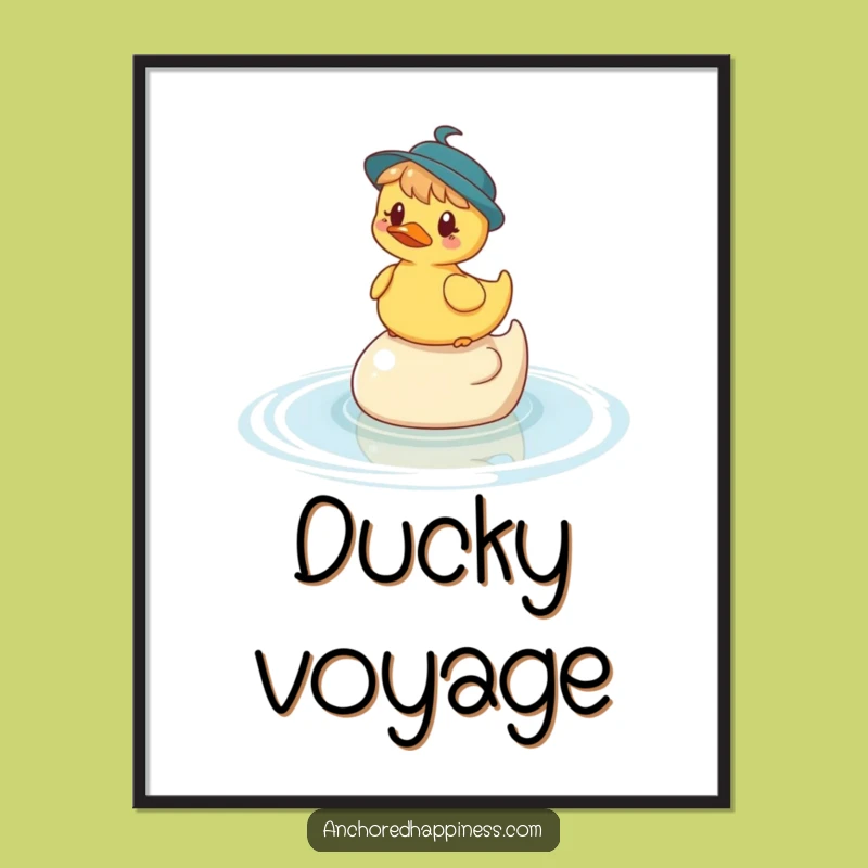 Funny Ducky Balance Digital Art - Instant Whimsical Decor for Your Walls!