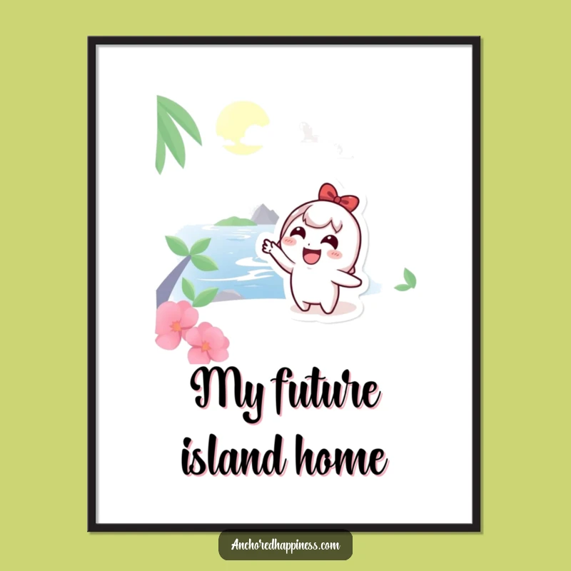 Funny Island Dreams Art Print - Inspire Your Space with this Funny Gift