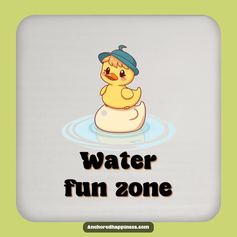 Funny Ducky Balance Coaster Set - Protect Surfaces with Whimsical Humor!