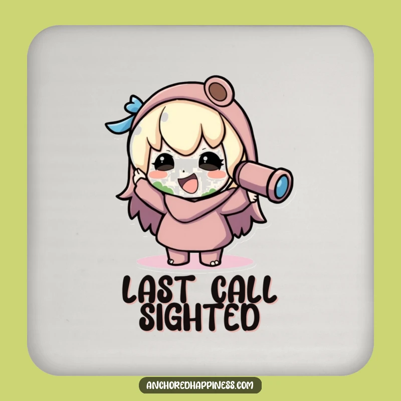 Funny Kawaii Explorer Coaster Set - Hilarious Protection for Your Surfaces!