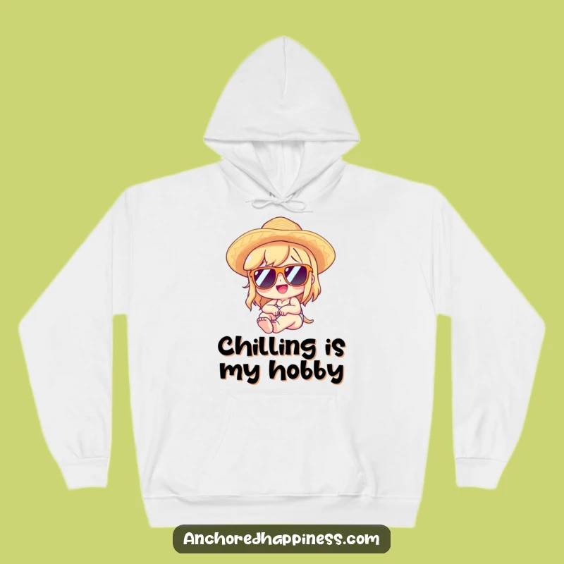 Funny Lounging Character Hoodie - Cozy & Hilarious Relaxed Comfort