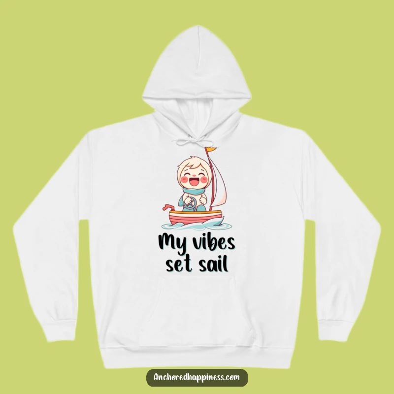 Funny Toy Sailboat Hoodie: Giggling Character Cozy Tiny Boat Gift