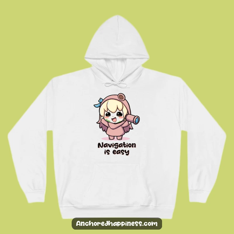 Cozy Funny Kawaii Explorer Hoodie - Warm & Hilarious Gift for Adventurers!