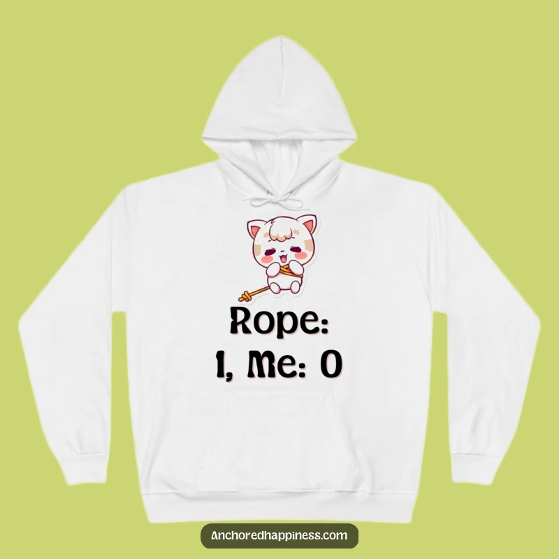 Cozy Funny Kawaii Rope Tangle Hoodie - Hilarious Workout Or Casual Gift