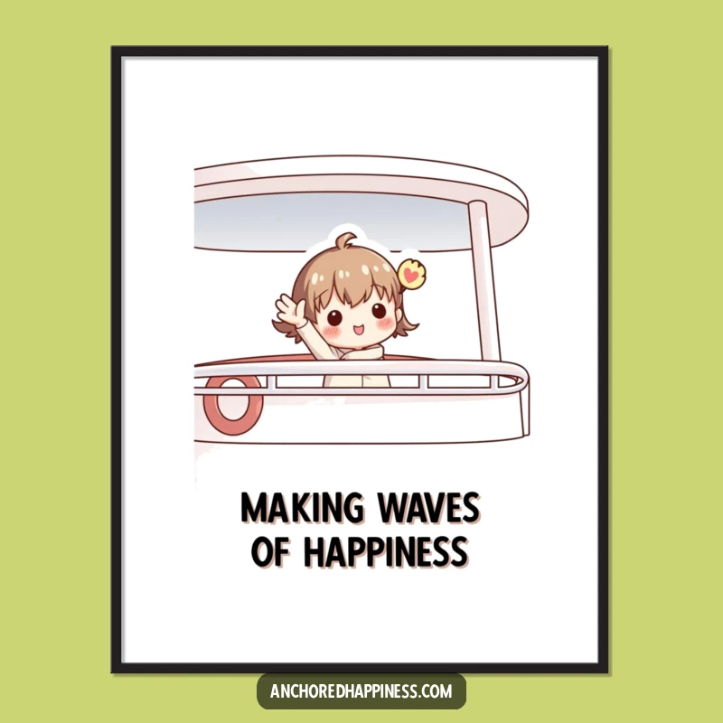 Free Printable Nautical Wave Wall Art Funny Downloadable Decor