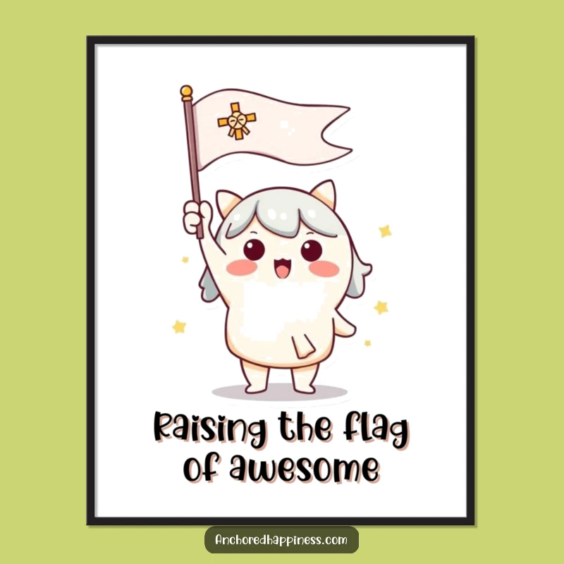 Funny Free Printable Wall Art: Signal Flag Fun - Enthusiastic DIY Decor