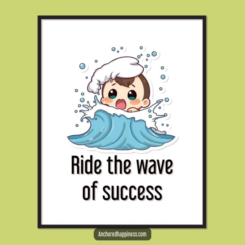 Funny Free Printable Wall Art: Wave Splash Shock - Hilarious Downloadable Art!