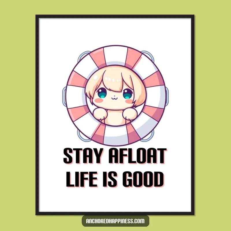 Free Printable Wall Art: Funny Peeking Character - Humorous Safety Decor Download