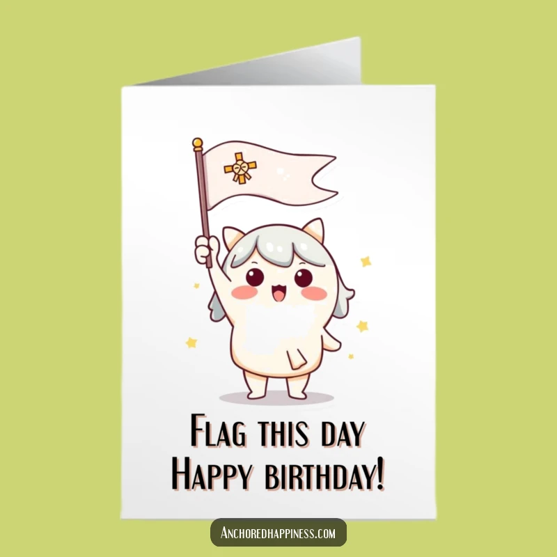 Free Printable Birthday Card: Signal Success - Downloadable Fun Greeting