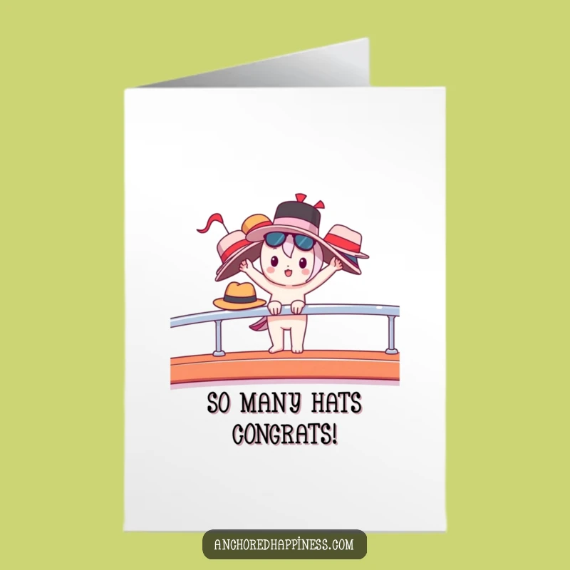 Free Printable Birthday Card: Multi-Hatted Kawaii Friend for a Big Year