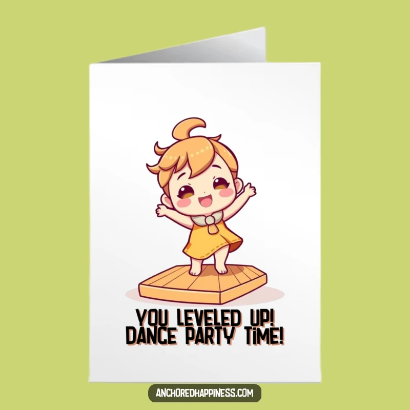 Free Printable Congrats Card: Silly Deck Dancer - Hilarious Downloadable for Any Win!