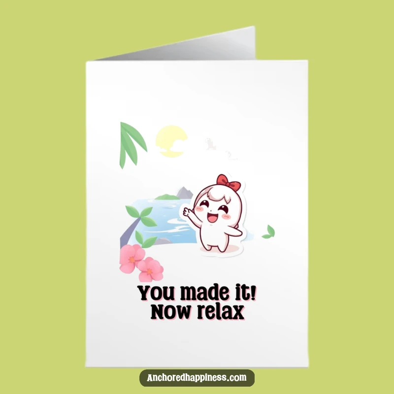 Free Printable Congrats Card: Island Adventure Character - Humorous Downloadable Gift