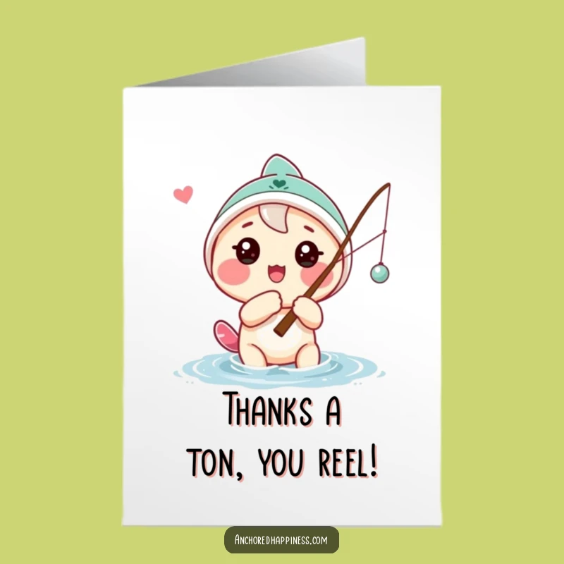 Free Printable Thank You Fishing Card Funny Downloadable Gift