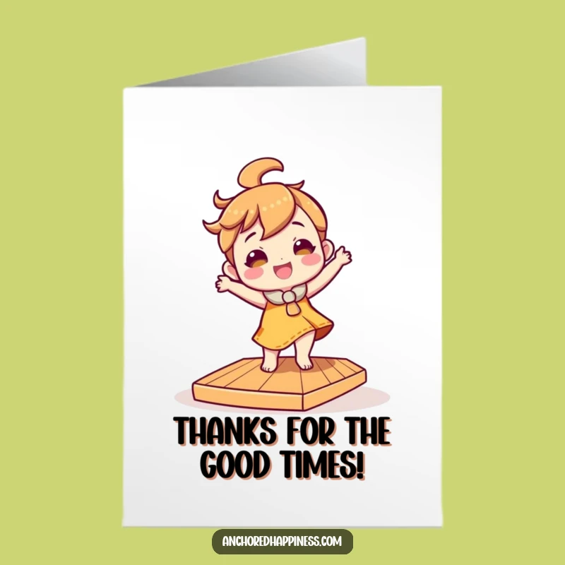 Funny Free Printable Thank You Card: Deck Dancer - A Hilarious Downloadable Gift!