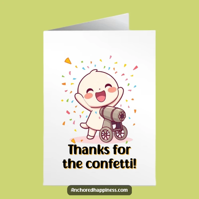 Confetti Cannon Thank You Card Printable - Free Joyful Downloadable Gift
