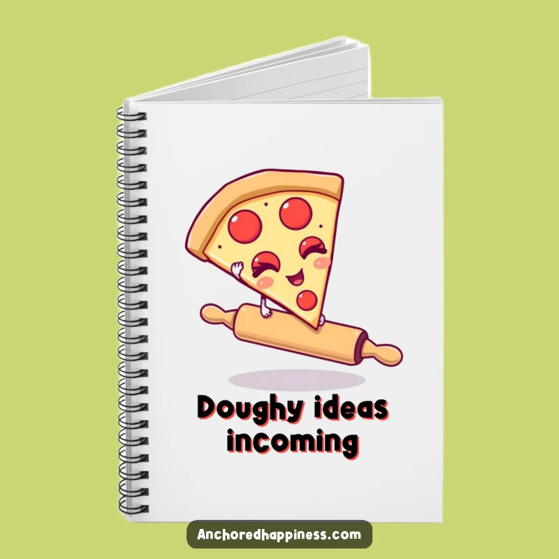 Funny Pizza Notebook - Winking Slice Journal, Foodie Ideas Log