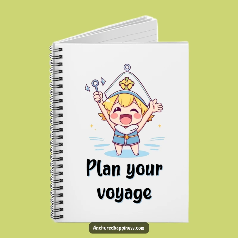 Funny Anchor Cheer Notebook - Jot Down Ideas with Nautical Excitement