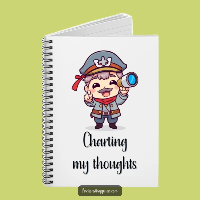 Funny Captain Spyglass Notebook - Hilarious Journal for Your Grand Plans
