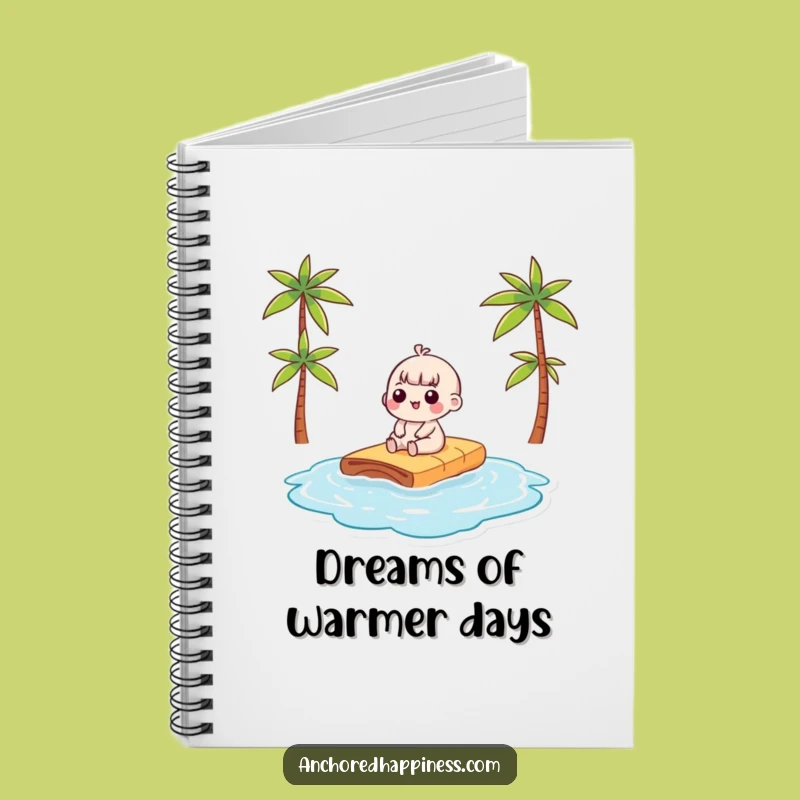 Funny Kawaii Sunbathing Notebook - Hilarious Journal For Beach & Vacation Ideas